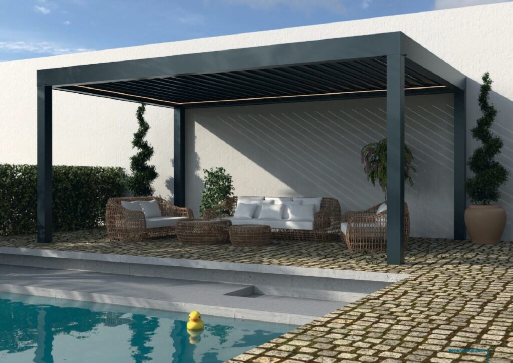 Pergole Bioclimatiche Orientabili Comfort Outdoor Tutto l’Anno Design e Funzionalità per Esterni Vivi il Tuo Spazio all’Aperto Soluzioni Moderne per Giardini e Terrazze Protezione Solare Intelligente Eleganza e Tecnologia per l’Outdoor Il Tuo Spazio Esterno Perfetto Coperture Innovative su Misura Benessere e Stile per la Tua Casa